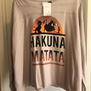 Disney Lion King Crop Long Sleeve Plus Size Tee